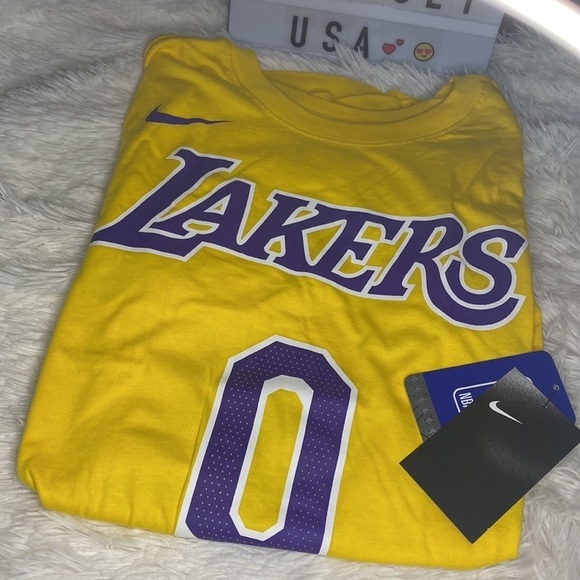 NWT Los Angeles Lakers Nike Name & Number Icon T-shirt - Russell Westbrook Mens - Picture 3 of 4